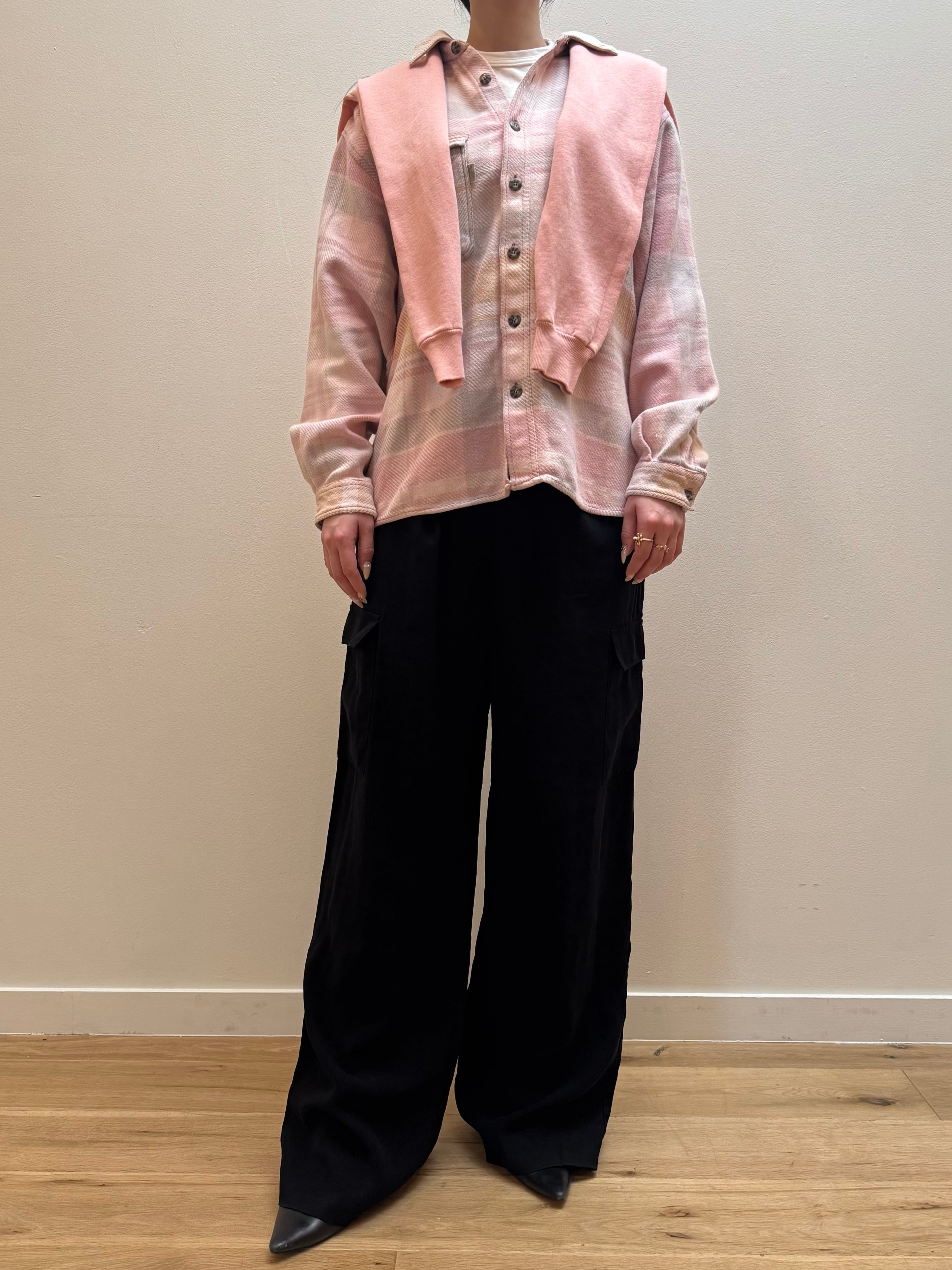 BL4-1 USED FLANNEL SHIRT "PINK"