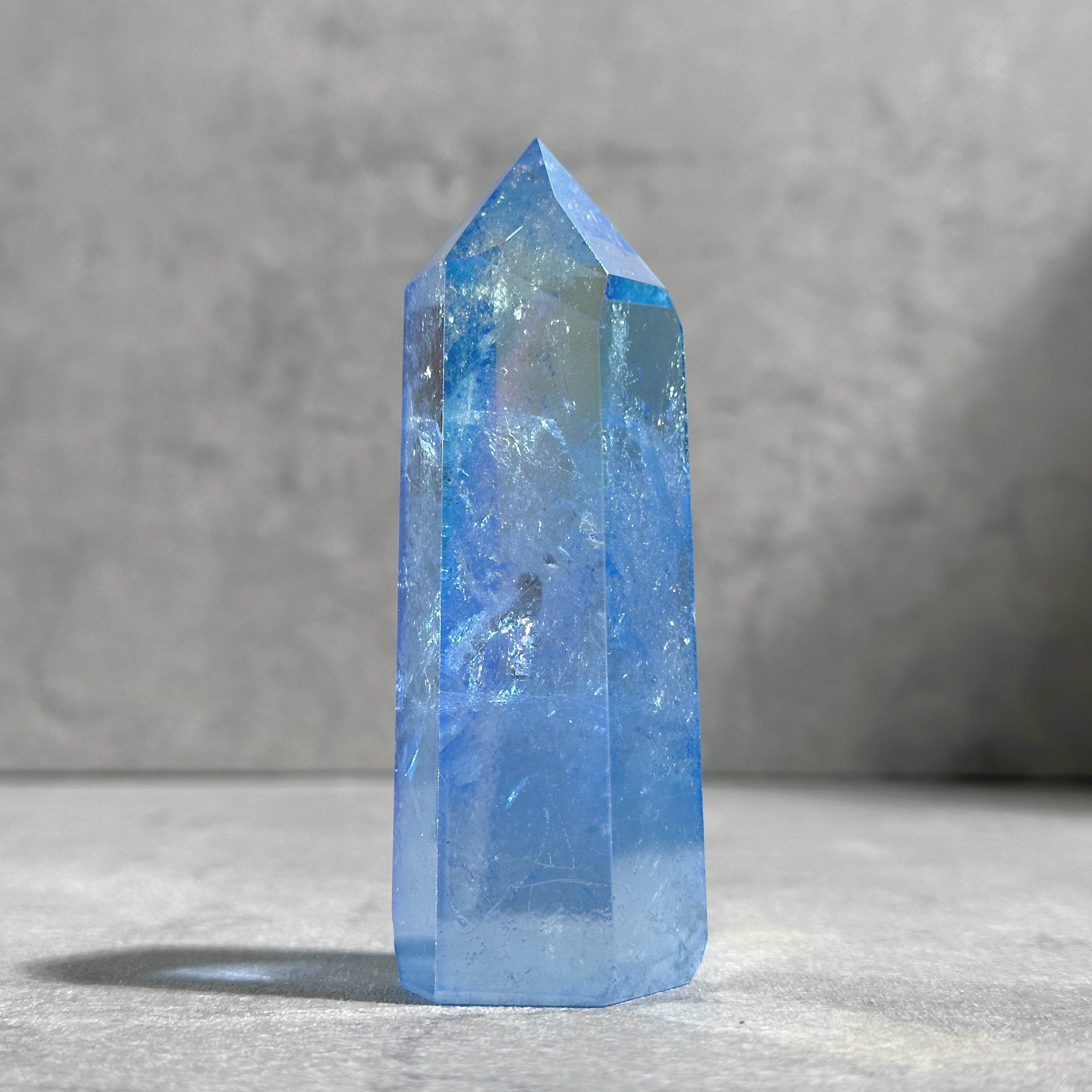 透明感◎ブルーオーラクォーツ タワー12✧ Blue Aura Quartz ✧天然石・鉱物・パワーストーン