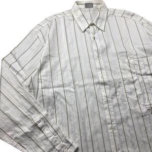 GIANNI VERSACE beige line stripe shirt