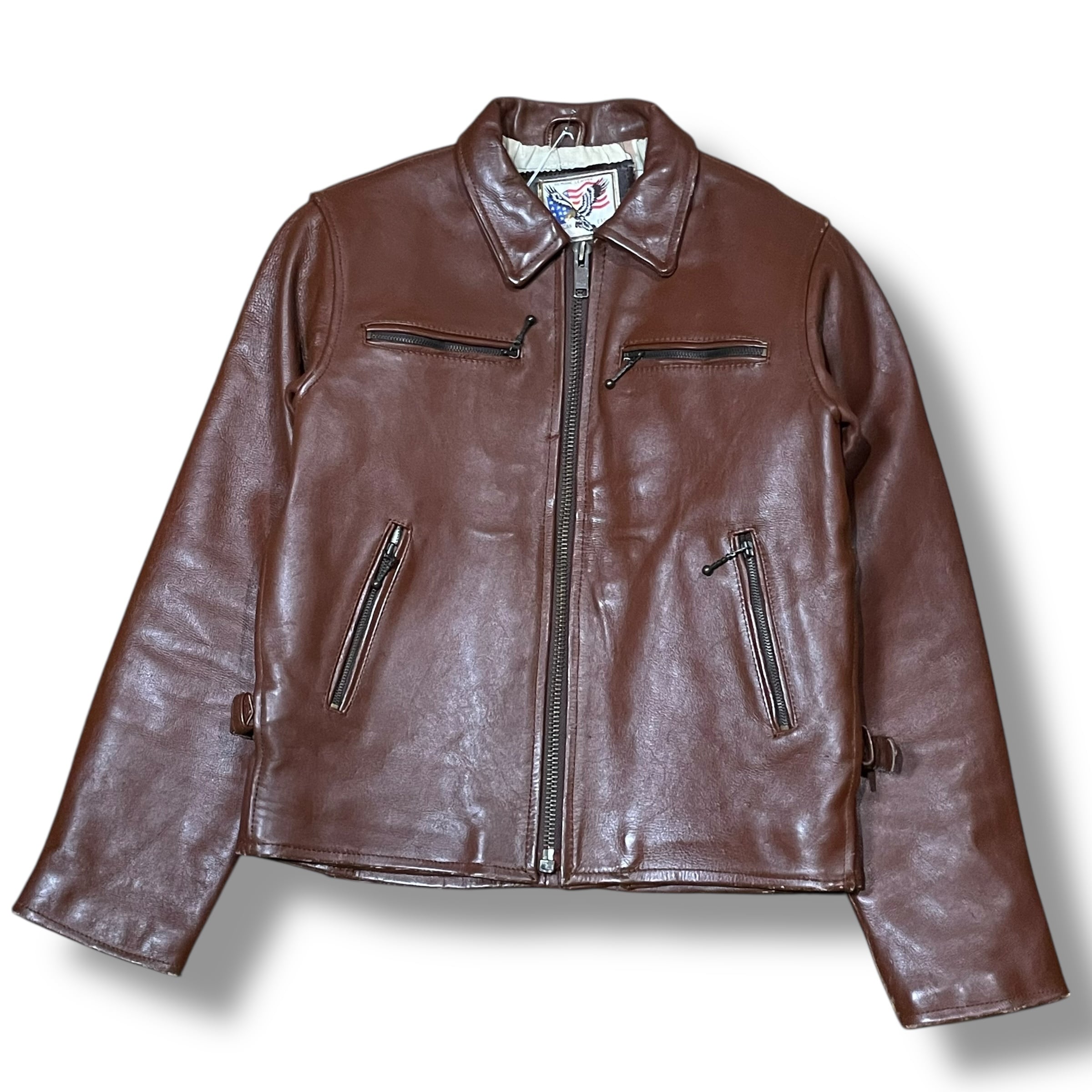 L】【80年代】Wilsons leather レザージャケット 革ジャン 牛革 | 古着