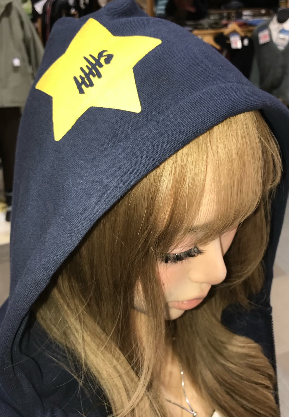 Shhh Design Zip Hoodie (Navy) | Pay ID
