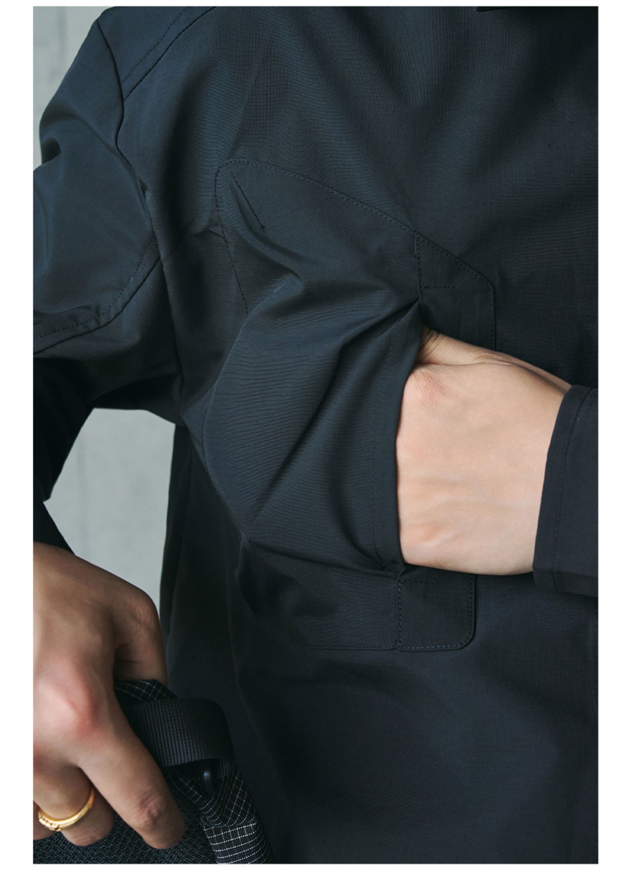 ENSHADOWER コンシール パッチポケットシャツ