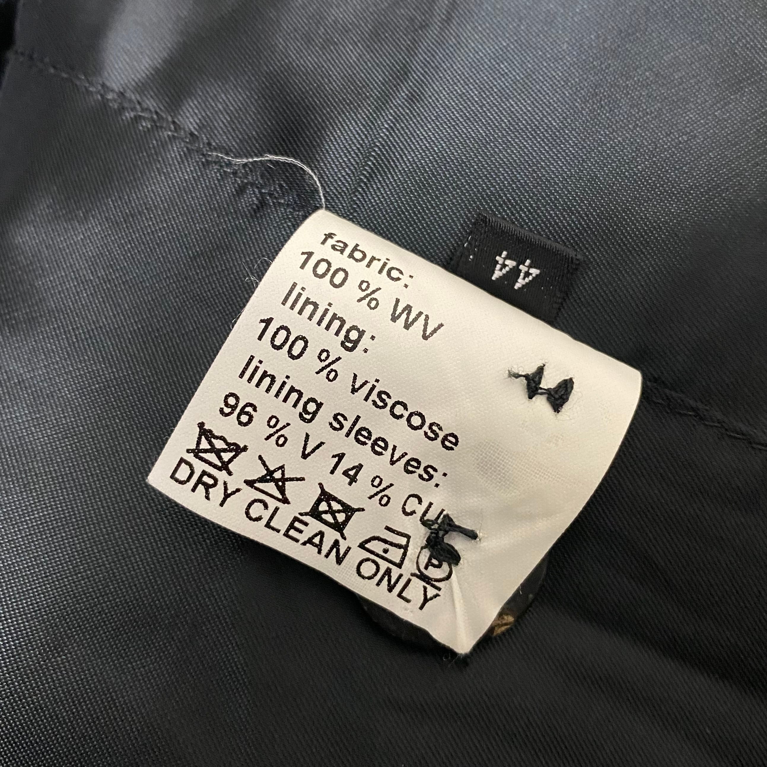 KRIS VAN ASSCHE narrow silhouette tailored jacket | NOIR ONLINE