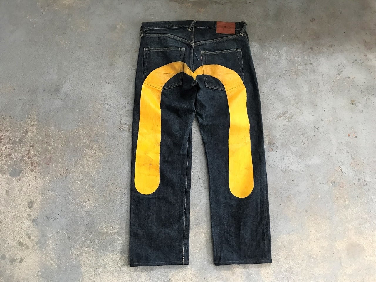 Yamane EVISU "BIG KAMOME" straight denim pants MADE IN JAPAN