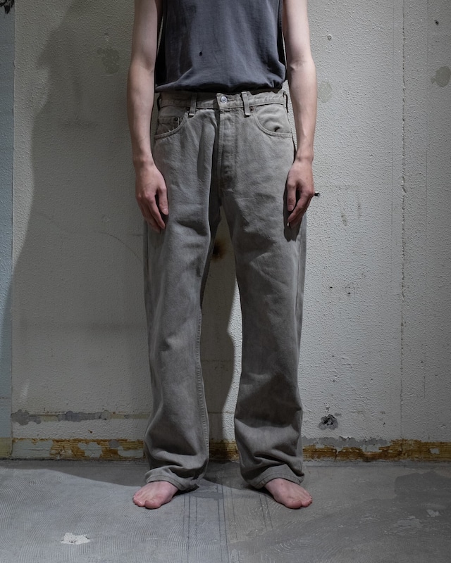 #A  r_____work made for KATATCHI / 1990s "Levi's" 501 Made In FRANCE , Vegetable dyeing denim trousers