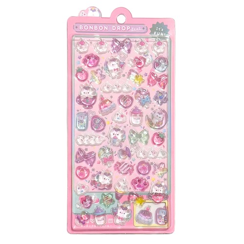 オリジナルボンボンドロップシール　ゆにこんボンボン