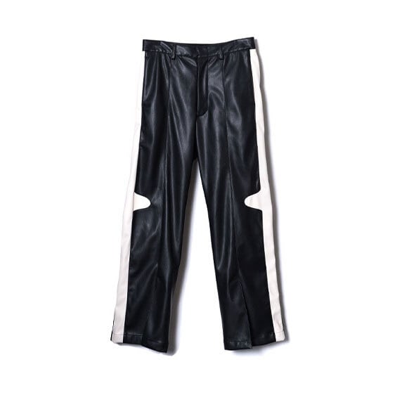 TAUPE/トープ　side line pants TAUPE/トープ/FUKURE JQ SIDE-LINE PANTS/BLACK/ブラック