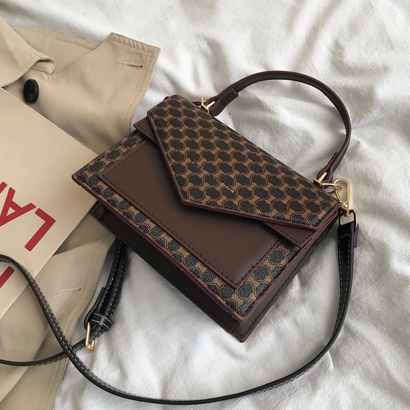 -エンドウエスタンスタイルのハンドバッグ2020オールマッチメッセンジャーバッグの新しい流行バージョン老眼スタイリッシュなポータブル小さな正方形のバッグ 手作りハンドバック3178894294