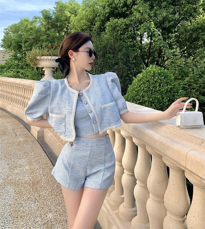 スタンダードレディースサマーショートコート ショーツ レトロ 夏物 ブルマー ブラックストロベリース89938497860