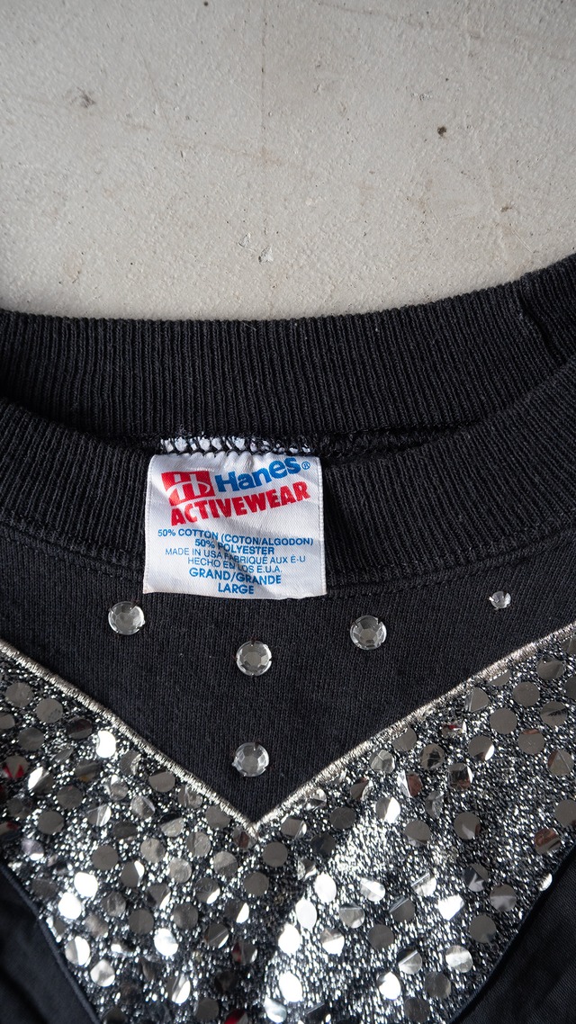 unknown used "Hanes"body fringe sweat