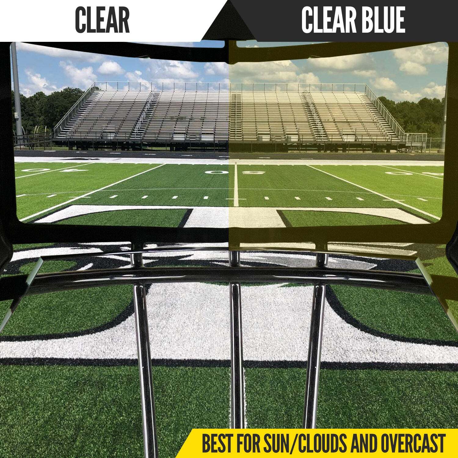 NXTRND製 VZR3 アメフト アイシールド クリアブルー | END ZONE/エンド