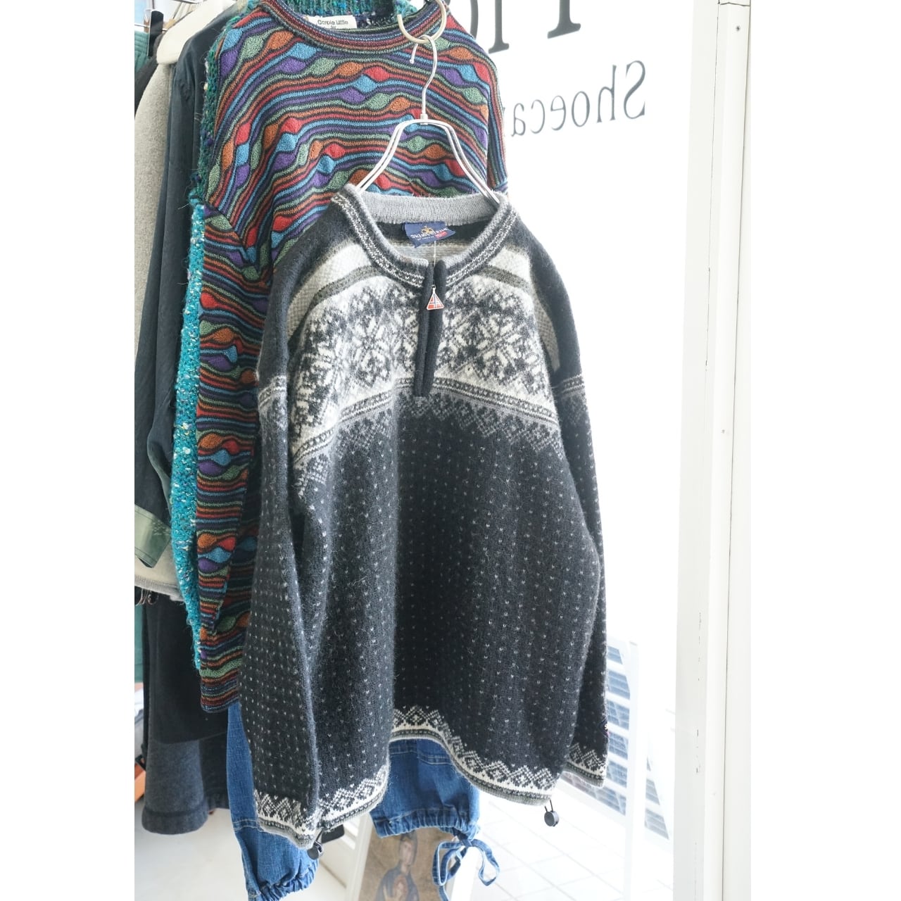 Skjæveland シェアヴェランド ノルディックウールニット(サイズ表記なし・実寸L相当)|NA487