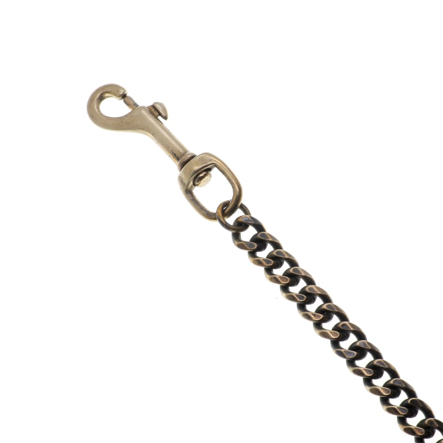 真鍮 ブラス ウォレットチェーン 喜平チェーン オリジナル 燻し加工