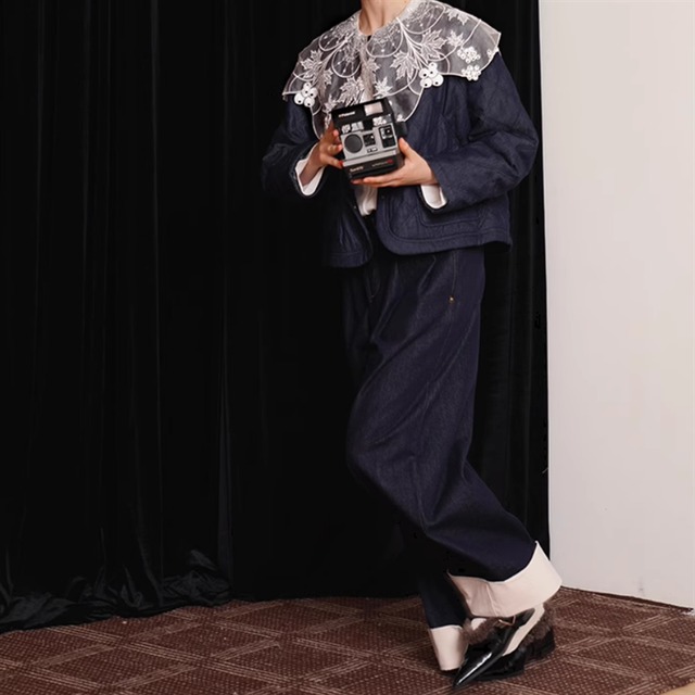 デニムワイドパンツ　2color　10958