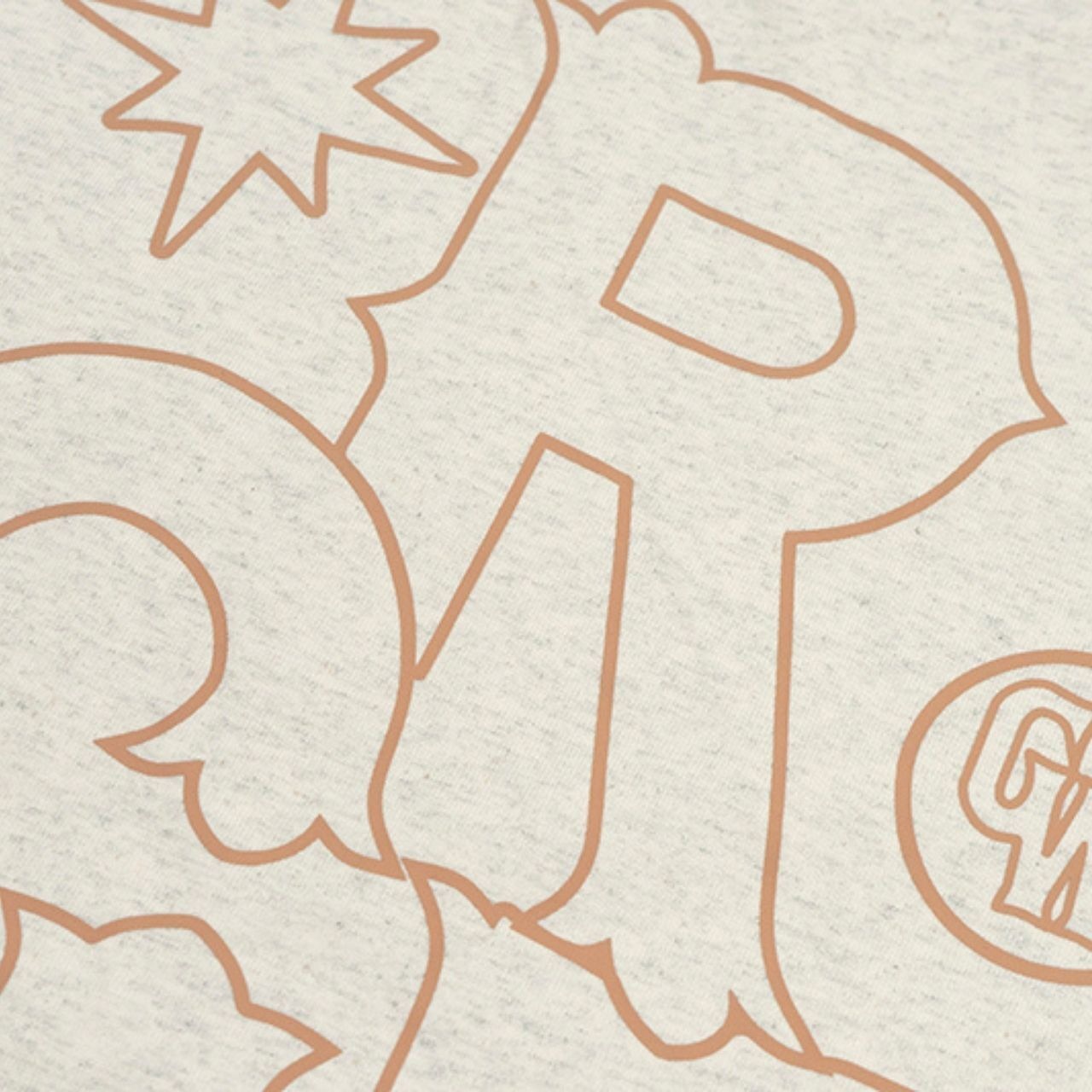 スターレタープリントアメカジロングTシャツ　1088