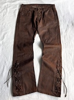 "TORNADO MART" Corting Lace-up Flared Denim