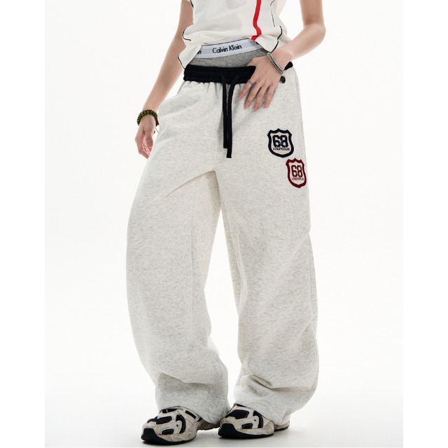double patch sweatpants　ダブルワッペンスウェットパンツ　J1306