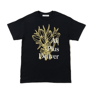 ALPSDR PRINT TULIP SS TEE / BLACK