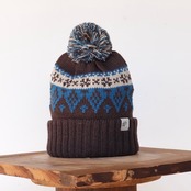 【gifthatオリジナル】フェアアイル柄ジャガードPOMPOM