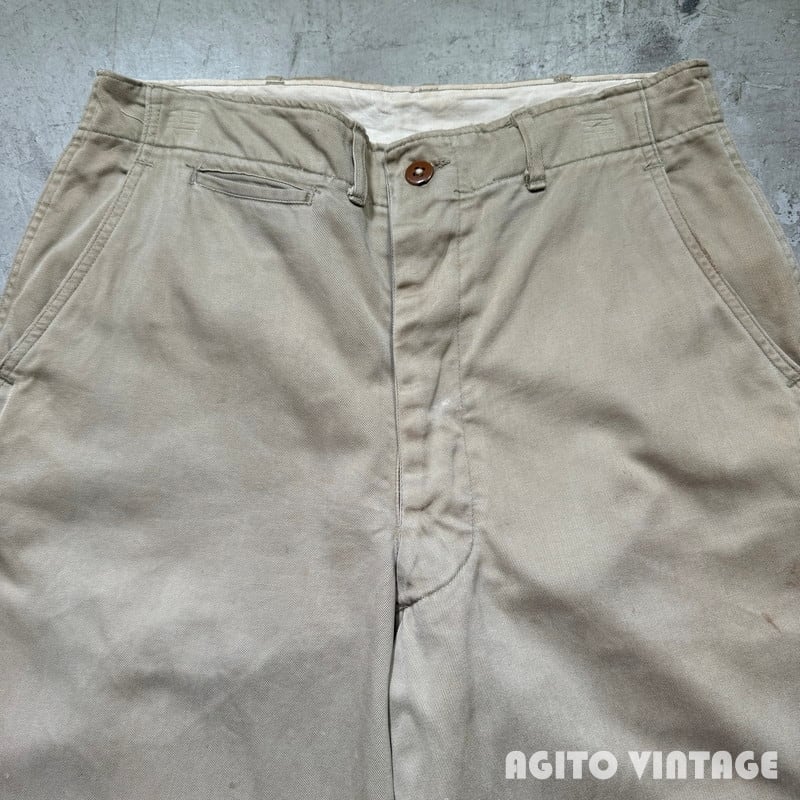 40's U.S.ARMY 45KHAKI チノトラウザーズ 6-254A T.S.LANKFORD&SONS