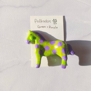 あなたの愛馬はどの子？カラフルホースブローチ