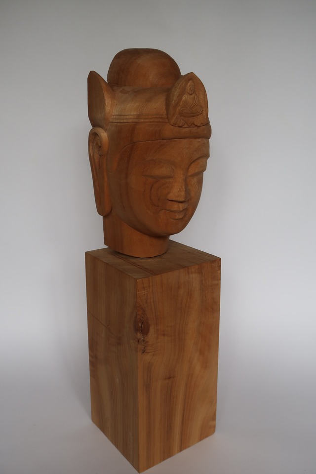 The Gentle Face ― An Original Buddha Head by Tessō Mori, Inspired by Ancient Korea