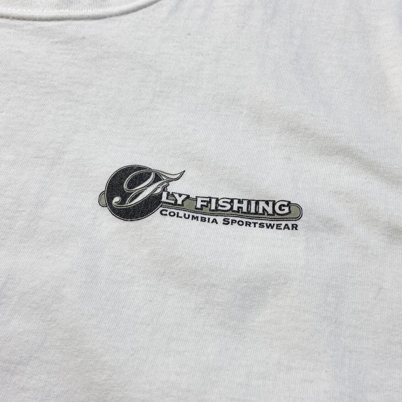 90年代 Columbia コロンビア フィッシング プリントTシャツ