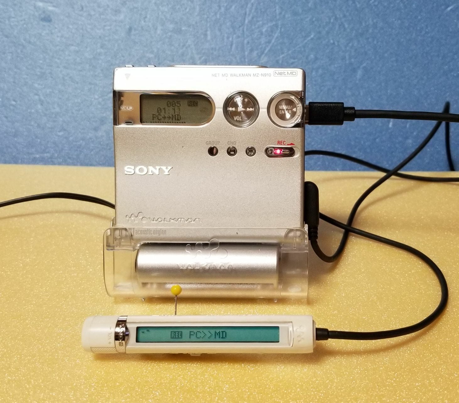 MDポータブルレコーダー SONY MZ-N910 NetMD MDLP対応 完動品・動作