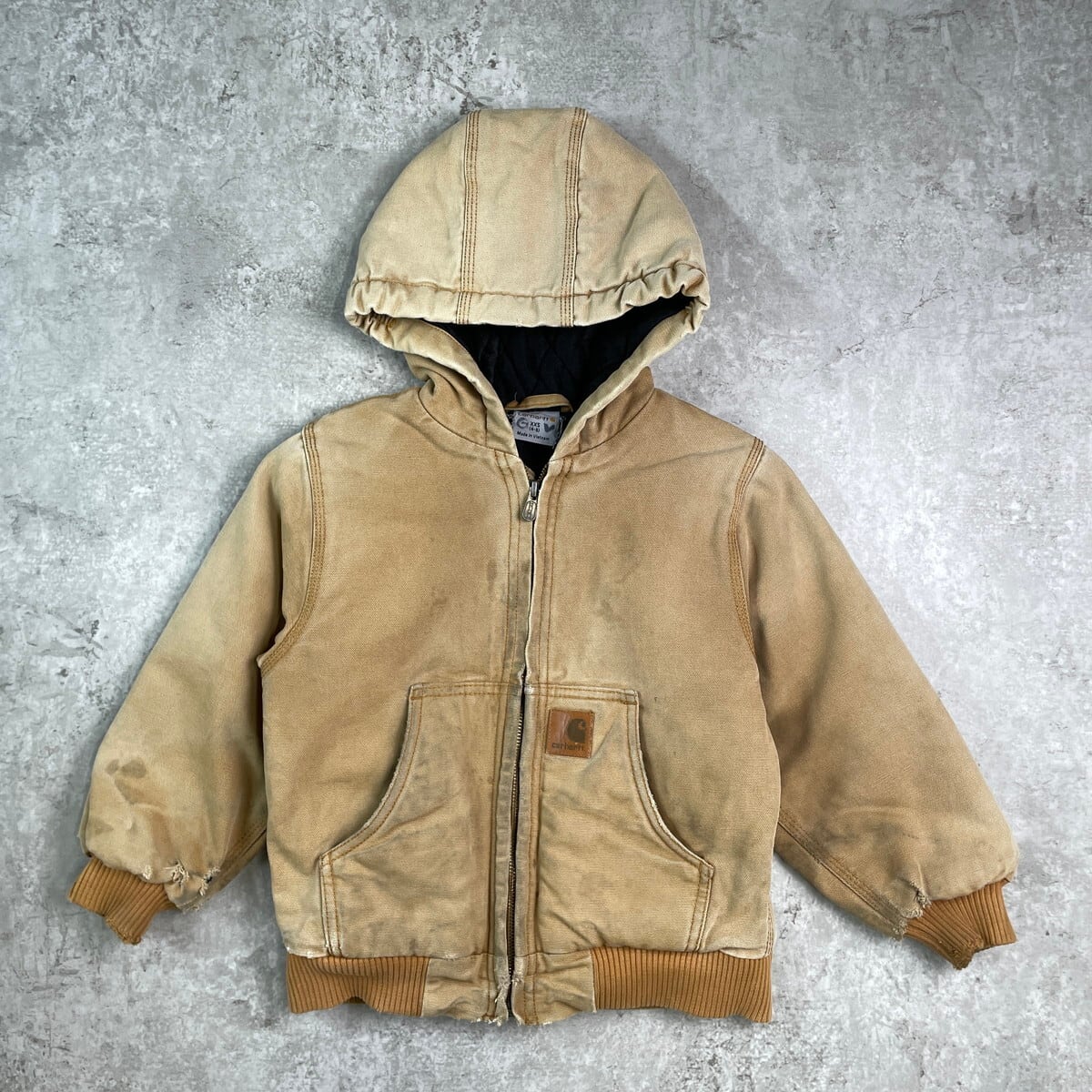 古着 ビンテージ 子供 キッズ もこもこ エコファー ジャケット 60s ヒョウ柄 フェイクファー コート キッズ ガールズ 100cm