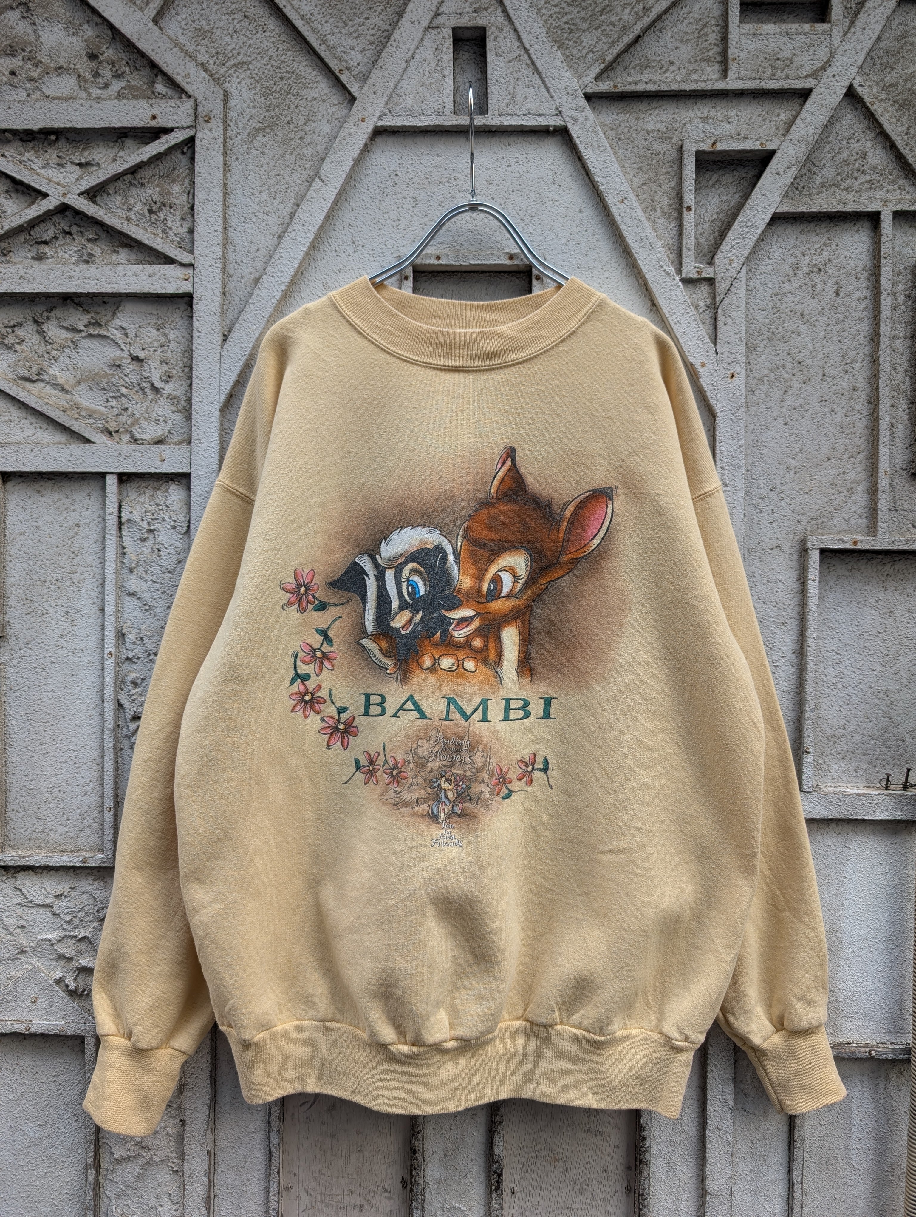 "BAMBI" print sweat / made in USA