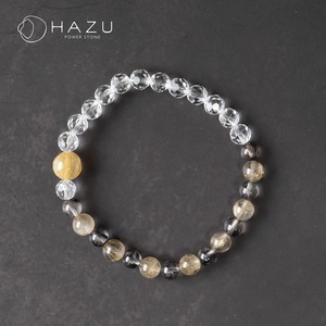 細身のプラチナ＆ゴールドルチル［プラチナルチル／ルチルクォーツ／水晶］