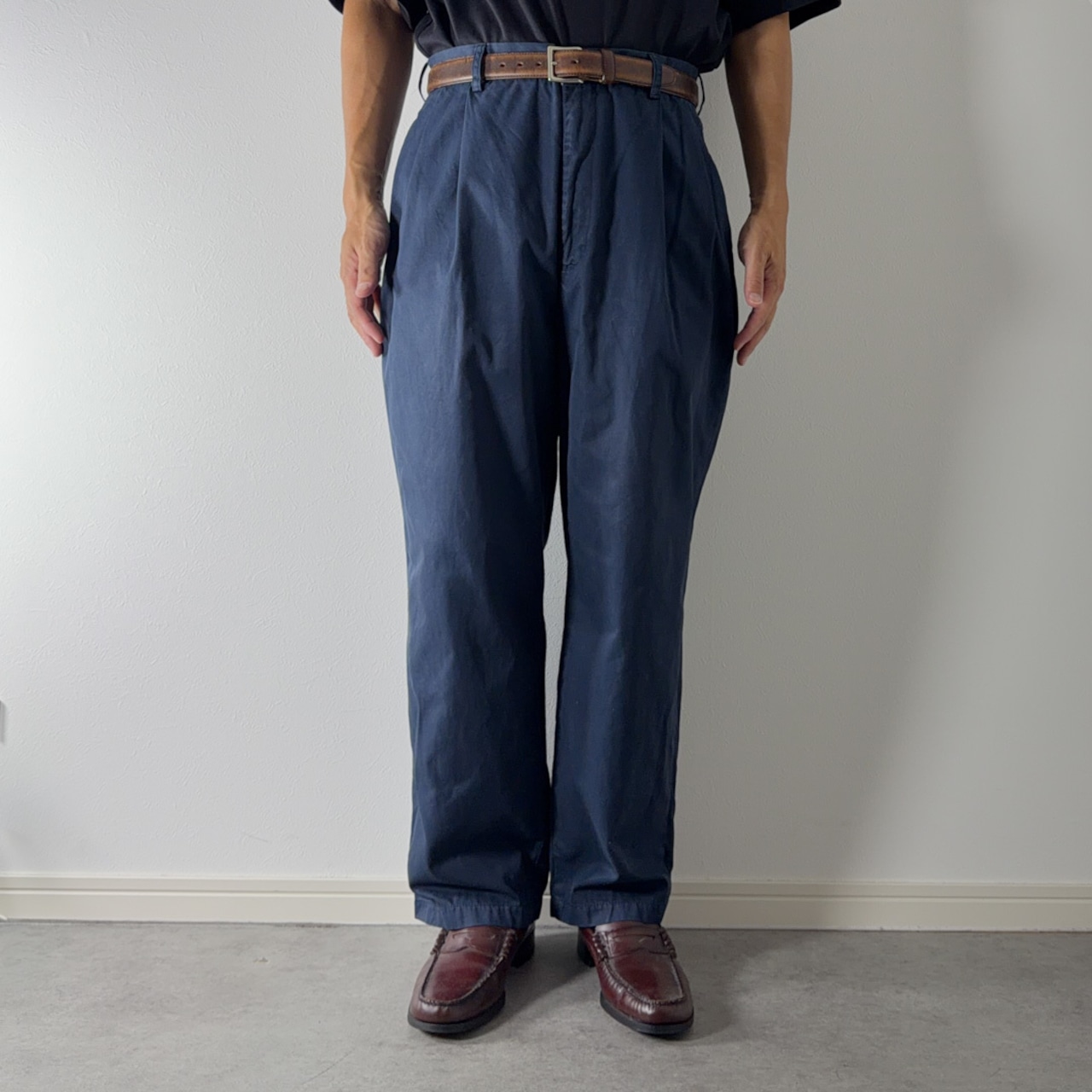 Polo by Ralph Lauren POLO CHINO HAMMOND "Lightweight Twill" navy [W33L26.5相当] 古着 - 13