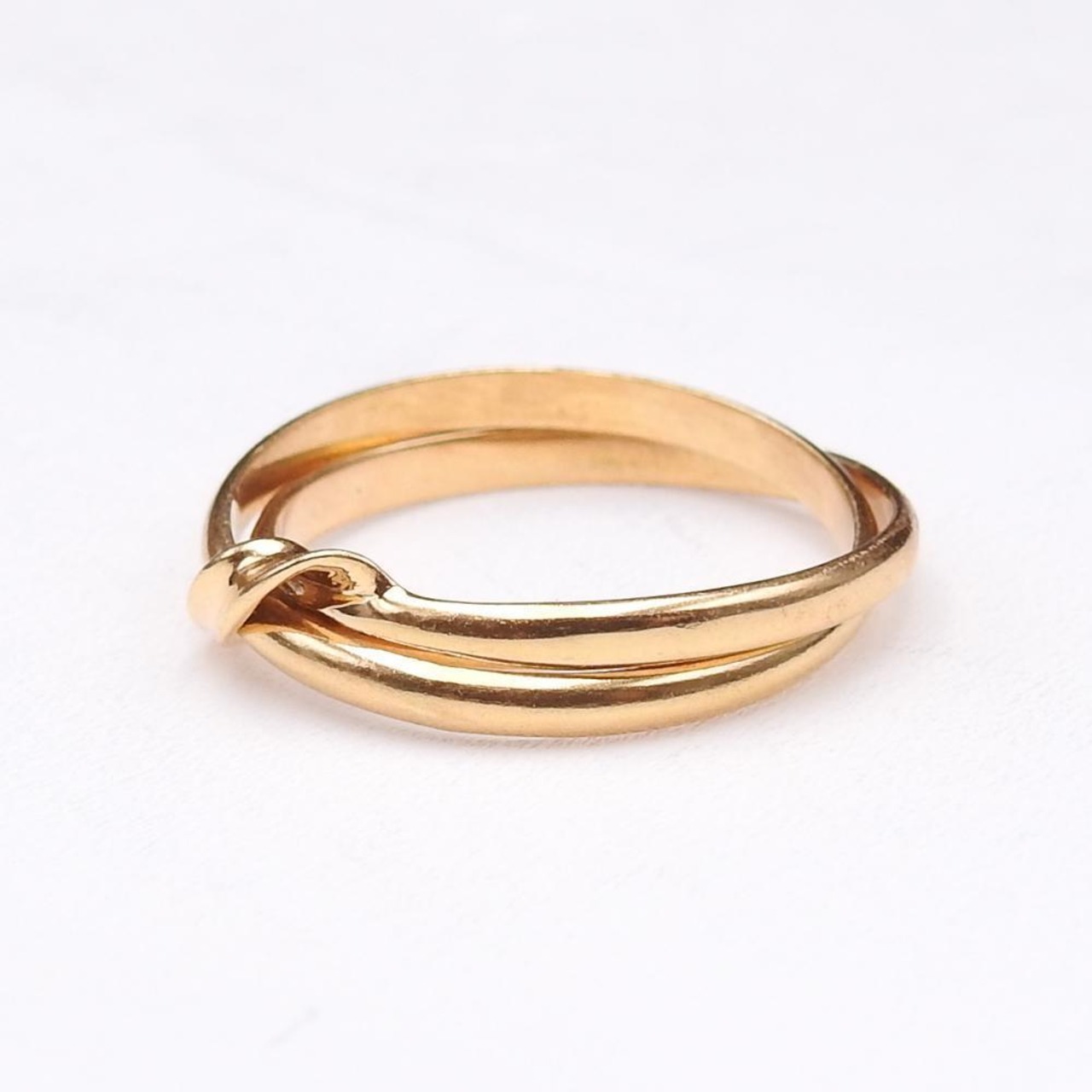 正規品】4℃ K18 2連リング レディース アクセサリー 11.5号 | linkbrand