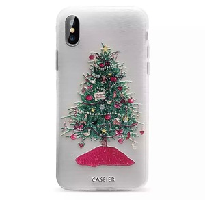 送料無料 予約商品 ツリー クリスマス 雪 スノー Iphoneケース スマホケース くすみカラー Selectshop Aya
