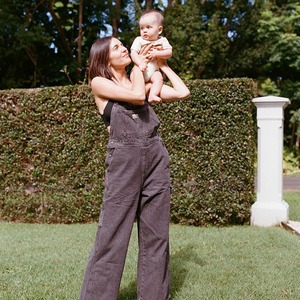 【即納/送料無料】twin collective / Carpenter Overall - Washed Black- / woman