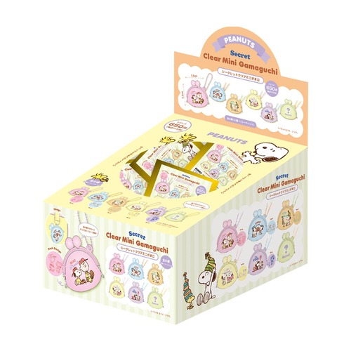 【ロット販売】【30入】スヌーピーシークレットクリアミニがま口（TD）(5916152)