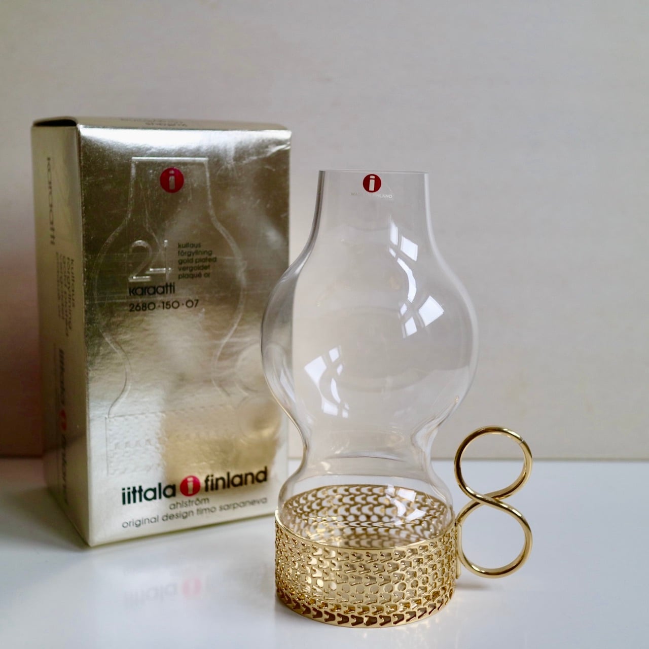 【イッタラ ツァイッカ 24キャラット　キャンドルホルダー　Lサイズ】 イッタラ ツァイッカ 24キャラット キャンドルホルダー Lサイズ