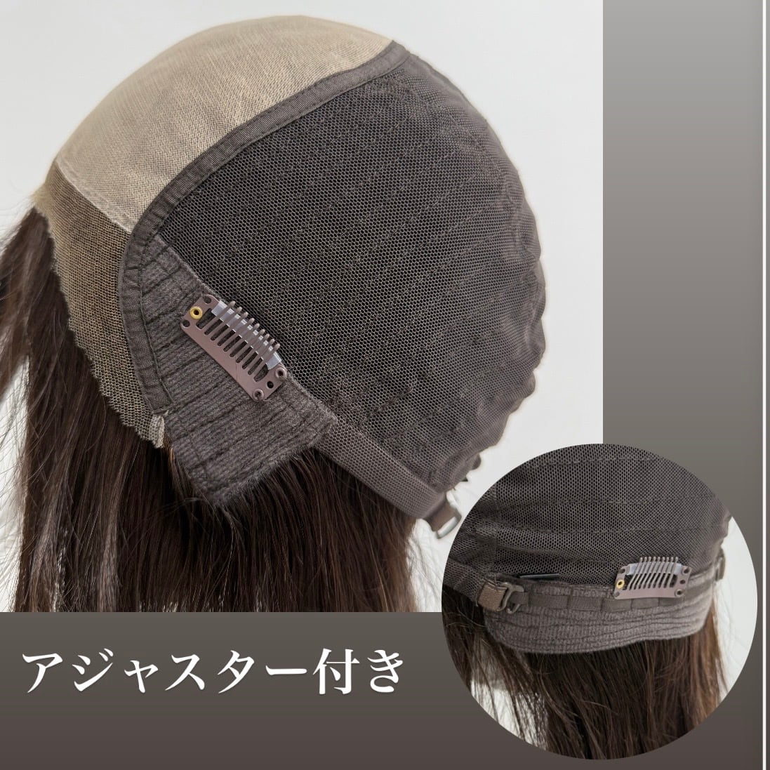 専用！百合子ウィッグ　ベージュミルクティー　人毛100% フルウィッグ 3Dウィッグ 未カット 35cm ミルクティー系ハイライト 百合子ウィッグ