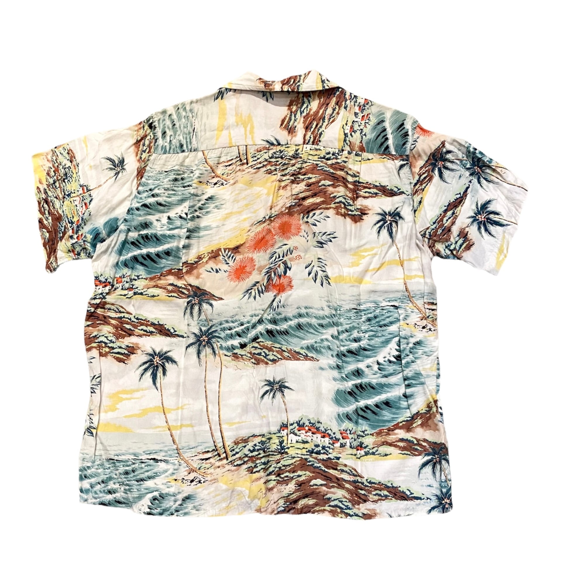 60's JC Penney "PENNEY'S" Rayon Aloha Shirt / ペニーズ レーヨン
