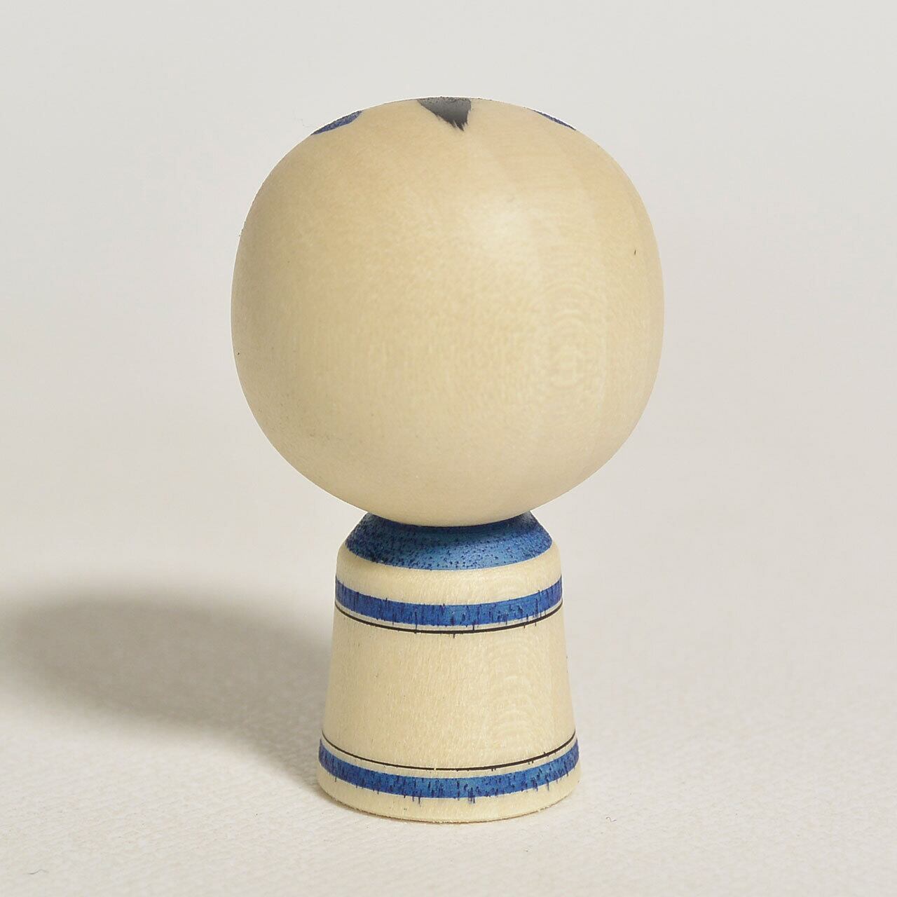 青の小寸こけし（ミニこけし） 約1.5寸 約4.5cm 鈴木明 工人（作並系