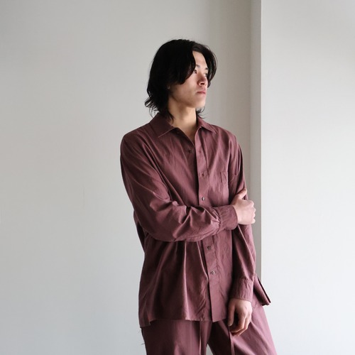 Cale  “ Khadi Garment=dyed Shirt ( Purple )”