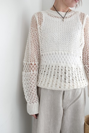 [CURRENTAGE]LACE KNIT