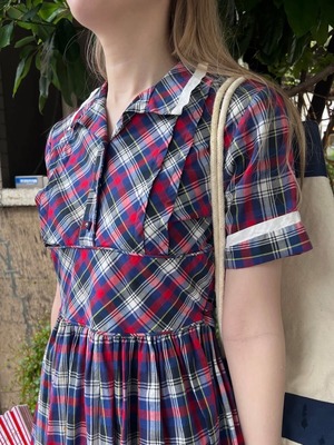 50's girls size check dress
