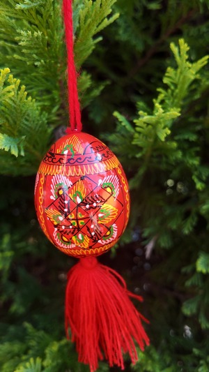 装飾用木製プィサンカ（イースターエッグ）　コロミヤモデル