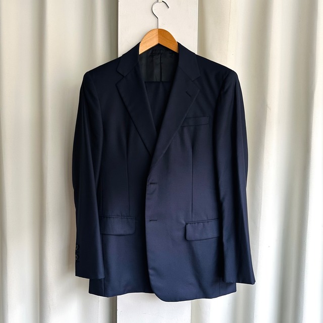 PRADA WOOL CASHMERE NAVY SOLID SUIT