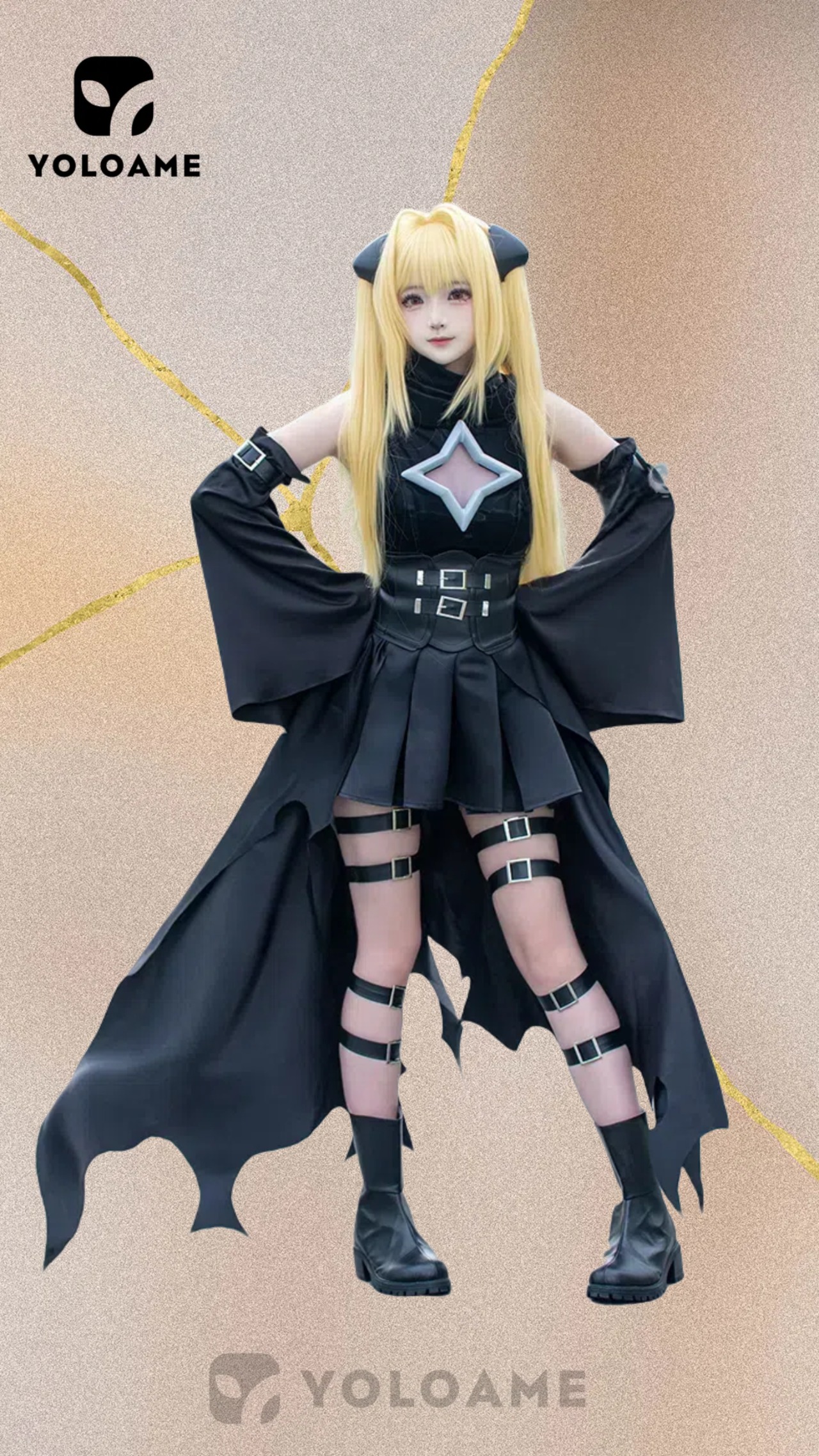 UWOWO アズールレーン 金色の闇 コスプレ衣装 To LOVEる-とらぶる-kコラボ