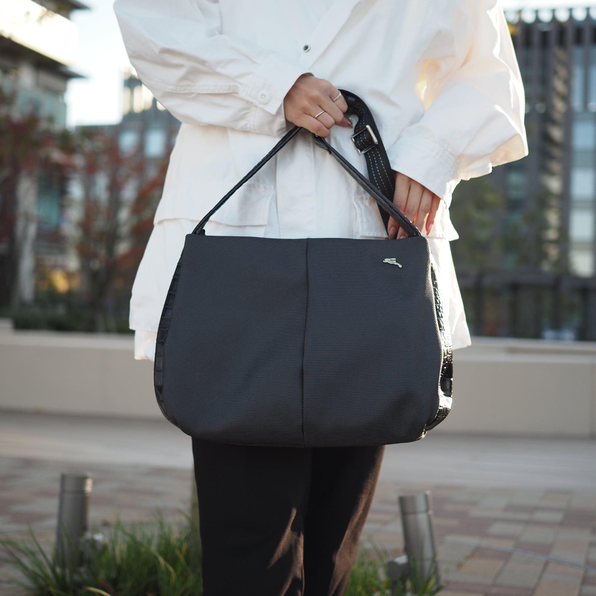 OSAM 配送 オサム2wayバッグ ビッグトートバッグ ブラック OSAM オサム