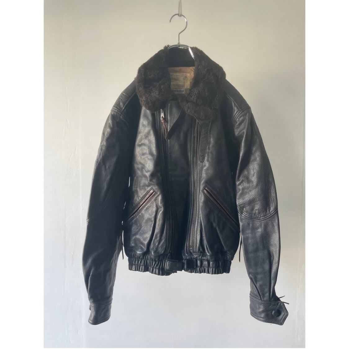 EMPORIO ARMANI- 90's bomber leather jacket | Pay ID