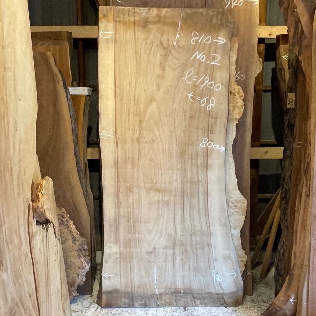 楠木天板 両端仕様 190×65〜43板厚6.4前後
