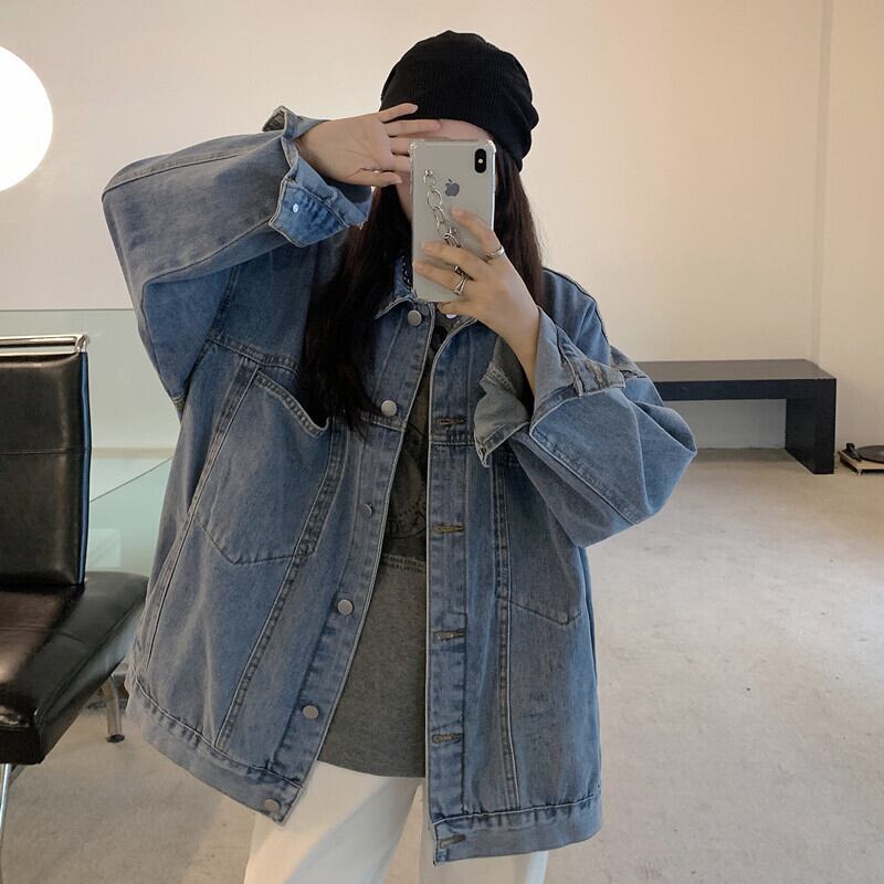 オータムルーズポケットカラージャケット ロング 秋物 YY-ファッション6713894847